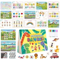 Bothyi - Libro De Actividades Interactivo De Aprendizaje De Juguetes Montessori Para Preescolar De Carretera De Viaje