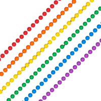 Collar Blinkee Con Cuentas Lisas Redondas Opacas Para Mardi Gras (Paquete De 12)