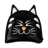 Ioensy - Cubrecabezas De Golf Mallet Putter Profesionales Equipo De Entrenamiento Al Aire Libre Semicírculo Negro