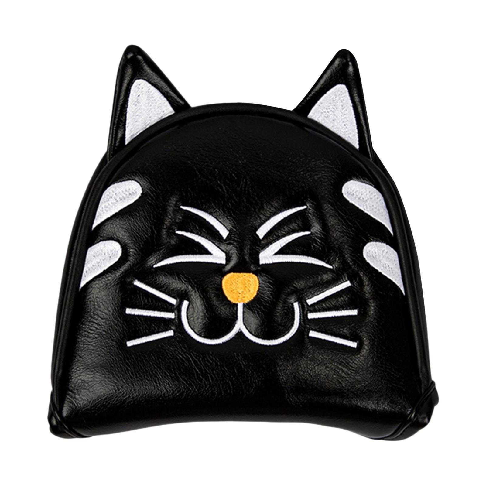 Ioensy - Cubrecabezas De Golf Mallet Putter Profesionales Equipo De Entrenamiento Al Aire Libre Semicírculo Negro