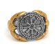 thumbnail image 1 of Anillo Vikingo Vegvisir Ave Gold Hombre Moda 2022 m1, 1 of 3