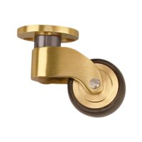 Magideal - Rueda Giratoria De Alta Resistencia, Rueda Giratoria Para Patas De Muebles De Latón, Silla De Mesa Sólida, Rueda De Sofás De Pianos Silenciosos De Estilo F