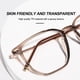 thumbnail image 4 of Gafas de montura grande con lentes anti-luz azul de tendencia de moda, fabricadas en TR y resina., 4 of 5