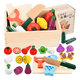 thumbnail image 3 of Juego didáctico de madera corta vegetales y frutas imán #2, 3 of 3
