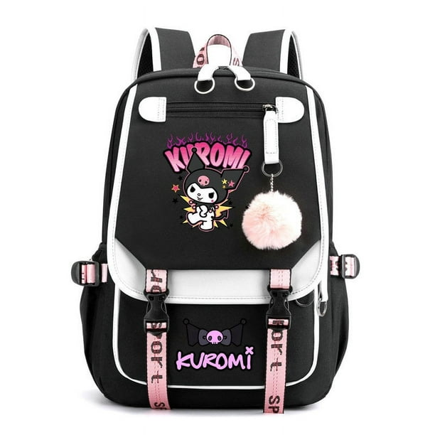 MINISO Kuromi Students Schoolbag Junior High School Female Large-capacity Casual Backpack Primary School Backpack