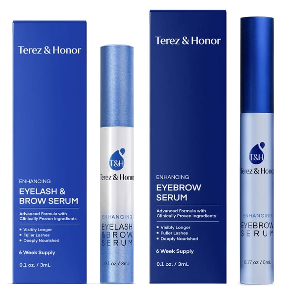 Set De Sérum Para Pestañas Y Cejas Natural 3 Ml + 5 Ml