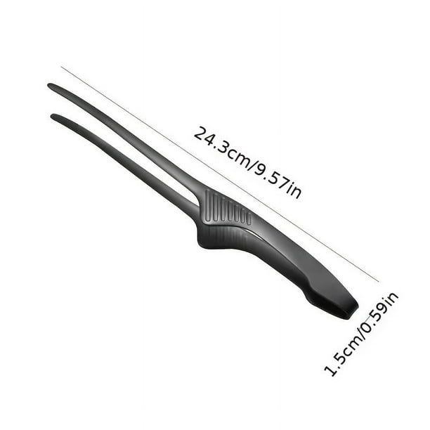 Upgrade Your BBQ Game with 1pc Self-Standing Stainless Steel Grill Tongs for Korean and Japanese BBQ, Veggies, and Seafood - Perfect for Home, School, Bakery, Camping, and Oven Use with Bonus Tweezers