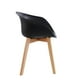 thumbnail image 4 of Pack x4 Sillas de Comedor con Apoyabrazos Tulip Negra Midtown negro, 4 of 6