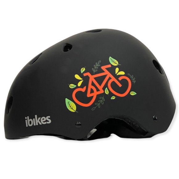 Casco Ibikes Happy Place Negro Mate - LG
