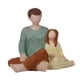 thumbnail image 3 of Figura De Resina Coleccionable, Estatua Navideña Para Sala De Estar, Chimenea, Interior, Padre E Hija, 3 of 5