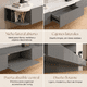thumbnail image 4 of Rack Tv Flotante 160cm De Ancho 3 Puertas Hecho Por Melamina Gris Oscuro, 4 of 4