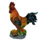 thumbnail image 2 of Resina Gallo Estatuilla Jardín Patio Adorno Granja Animal Decoración Rojo Marrón, 2 of 5