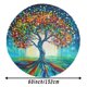 thumbnail image 5 of Árbol de la Vida Mantel Redondo con Estampado Icónico de Temática, Se Adapta a la Mayoría de Mesas, Fácil de Cuidar, Regalo Perfecto para Aficionados, Amigos y Familia.152cm, 5 of 5