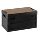 thumbnail image 4 of Estuche Organizador Para Maletero De Coche, Contenedor Para Exteriores, Bolsa De Comestibles Para Acampar, Caja De Almacenamiento Para Acampar, Negro, 55L, 4 of 5
