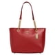 thumbnail image 1 of Bolso de mano Coach Cammie Chain, piel granulada refinada de color rojo manzana, 1 of 4