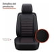 thumbnail image 4 of Fundas Cubreasientos Ecocuero Negro Universal XRoad, 4 of 7