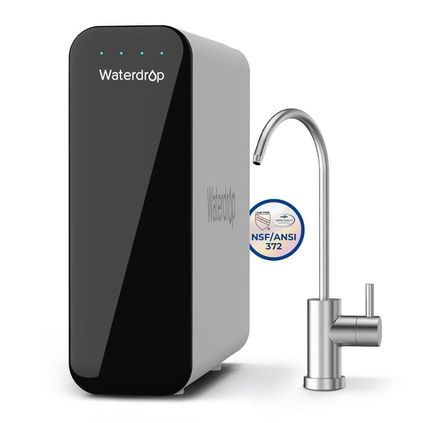 Sistema de filtro de agua para debajo del fregadero Waterdrop TSU de 0.01 micrones
