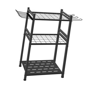 Ioensy - Organizador De Herramientas De Jardín De Acero Al Carbono, Estable, Para Rastrillo, Azada Y Escoba.