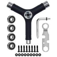 Magideal - Herramienta Para Patines, Portátil Con 4 Rodamientos Con Llave Allen, Accesorio Para Patines, Kit De Herramientas Para Monopatín, Para Monopatín Quad