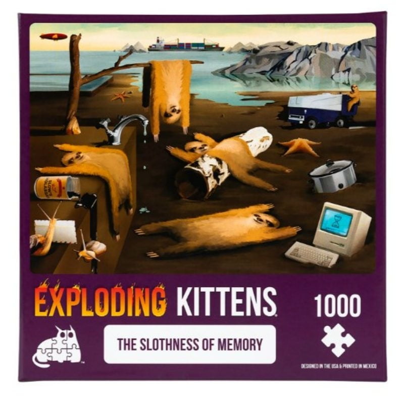 Asmodee - Puzzles Exploding Kittens Slothness Of Memo.