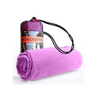 Pro Outdoor - Toalla Microfibra Suede Morada Purpura L