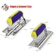 thumbnail image 3 of Set Herramientas Concreto One Quarter Acero Inoxidable, 3 of 3