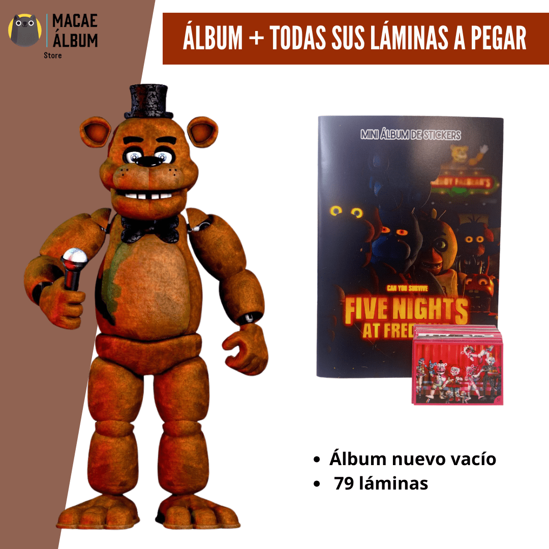 Macae - Mini Álbum Five Nights At Freddy´s + Todas Sus Láminas A Pegar