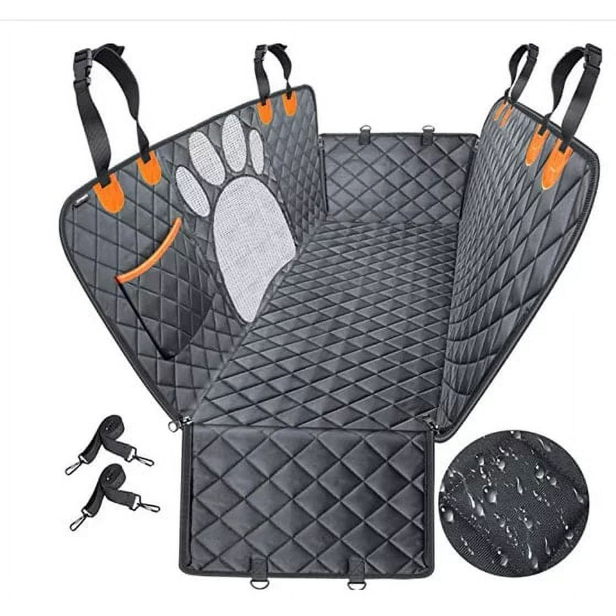 Crusec - Funda De Asiento Trasero Para Auto Resistente Impermeable