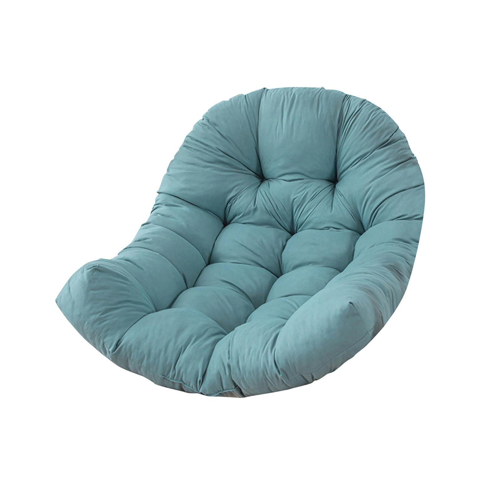 Magideal - Cojín De Hamaca De Reemplazo De Silla De Huevo Cojín Cómodo Espesor De Espesor Almohada De Cojín De Asiento De Cesta Para Colgar Para Hamaca De Jardín Verde Gris
