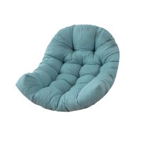 Magideal - Cojín De Hamaca De Reemplazo De Silla De Huevo Cojín Cómodo Espesor De Espesor Almohada De Cojín De Asiento De Cesta Para Colgar Para Hamaca De Jardín Verde Gris