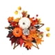 thumbnail image 1 of Corona De Halloween Con Hojas De Arce Y Calabaza Artificiales Para Pared De Porche, 25 Cm, Estilo F, 1 of 5