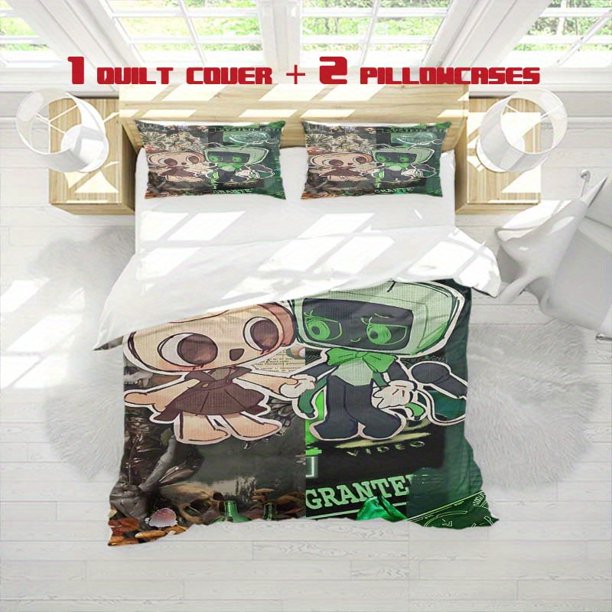 3pcs SYSTEM FAIL Printed Bedding Set Soft Cover and Two Pillowcases Ideal for All Seasons