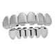 thumbnail image 2 of Grills 12 Teeth Grill Set Halloween Vampire Prop Hip Hop Rapper Mouth Silver, 2 of 3