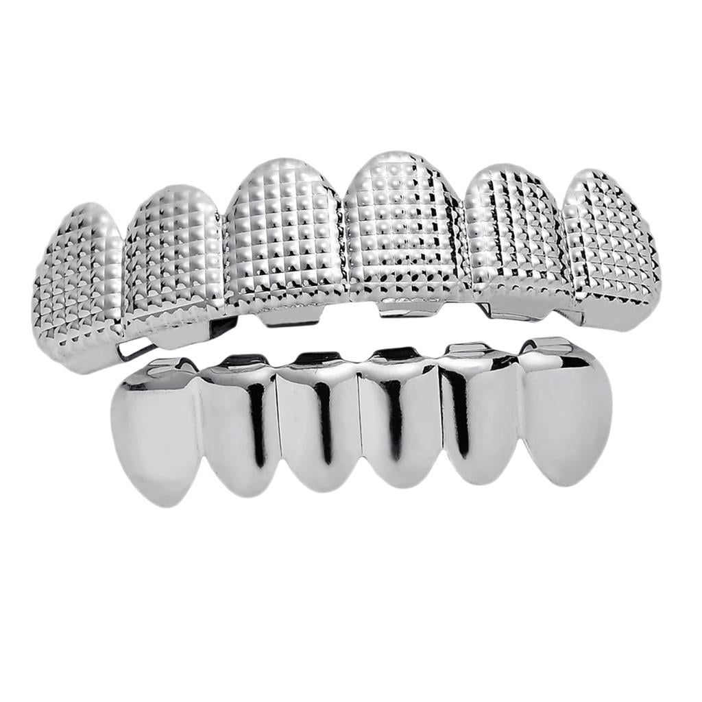 Prop Anom Rapper Grills 12 Teeth Grill Set Halloween Vampire Prop Hip Hop Rapper Mouth ...