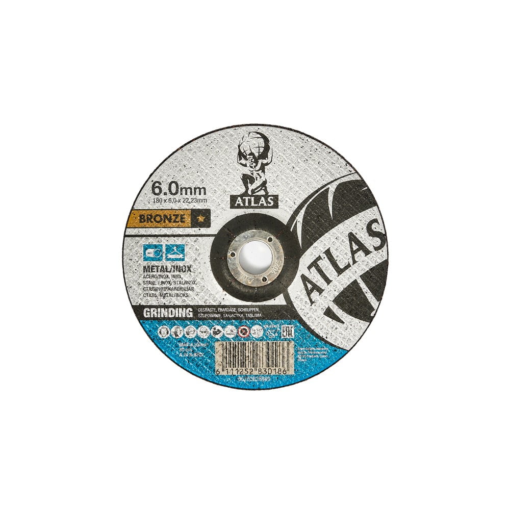 Atlas - Disco De Desbaste Metal 7 Pulg