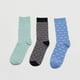 thumbnail image 3 of Calcetines Hombre Tripack Print Mix Celeste Corona, 3 of 4