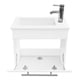 thumbnail image 4 of Kit mueble vanitorio elegant a muro blanco 55x33x52 cm, 4 of 5