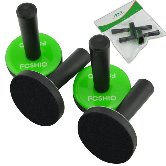 Soporte magnético FOSHIO Green para automóvil envuelto en vinilo para refrigerador (4 unidades)
