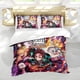 thumbnail image 5 of Kimetsu no Yaiba Conjunto de sábanas temático, trío de piezas, cómodo y amigable con la piel, diseño único, regalo de decoración para el hogar para familiares, amigos y fans, 90 cm * 190 cm, 5 of 6