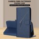 thumbnail image 5 of Funda Cartera Fibra de Carbono para Motorola MOTO G56 con Soporte y Cierre Magnético Azul, 5 of 6