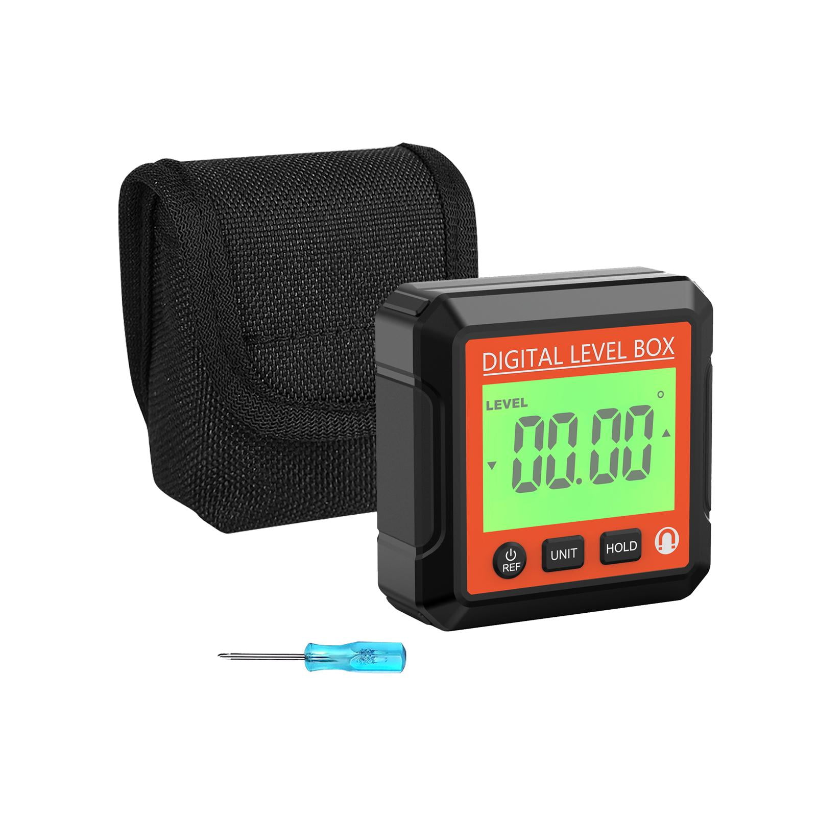 Magideal - Medidor De Ángulos De Nivel Digital Con Base, Juegos De Medidas Electrónicas, Inclinómetro De Ángulos C