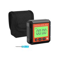 Magideal - Medidor De Ángulos De Nivel Digital Con Base, Juegos De Medidas Electrónicas, Inclinómetro De Ángulos C