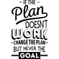 Rienda Libre Graphics - Decomural If The Plan Doesnt Work Inspirational Ws-46127