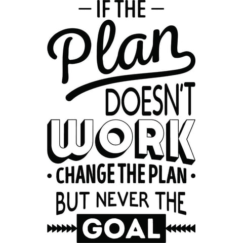 Rienda Libre Graphics - Decomural If The Plan Doesnt Work Inspirational Ws-46127