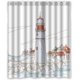 thumbnail image 1 of Cortina de ducha Easy Lighthouse con ganchos (60 x 72 pulgadas), 1 of 3