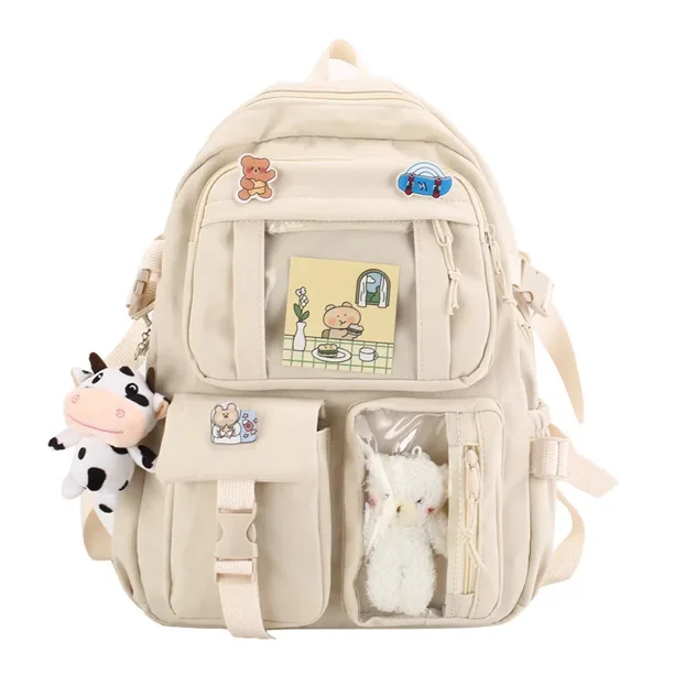 Backpack New Korean Style Student Bag Primary and Secondary School Bag Oxford Cloth Harajuku Style Backpack