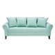 thumbnail image 2 of Sofa Lua 3c + 2 Pouf Felpa 20 Verde Agua, 2 of 5