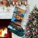 thumbnail image 1 of Calcetines de Navidad Desmarcar Lino Blanco 45cm x 32cm, 1 of 5