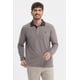 thumbnail image 1 of Polera Hombre Cuello Contraste Gris - ll, 1 of 4