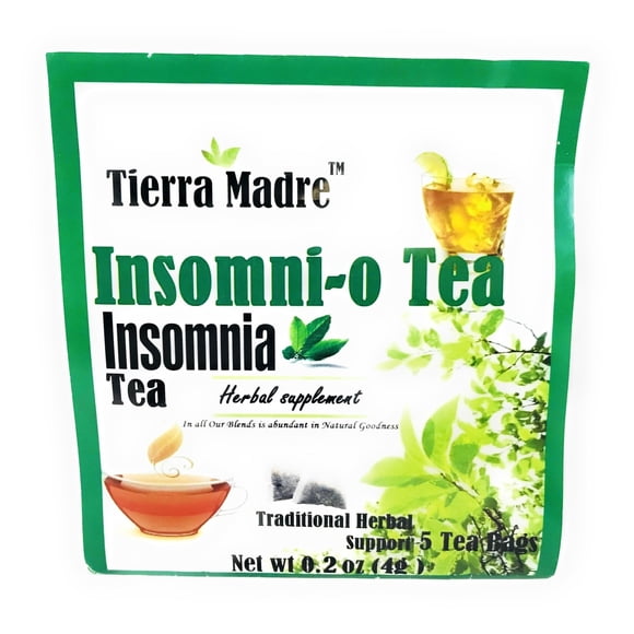 Té Tierra Madre Insomnio – Apoyo de Hierbas, 5 bolsas (113 g)